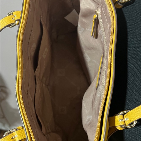 Anne Klein Vibrant Yellow Tote Bag - Picture 4 of 5